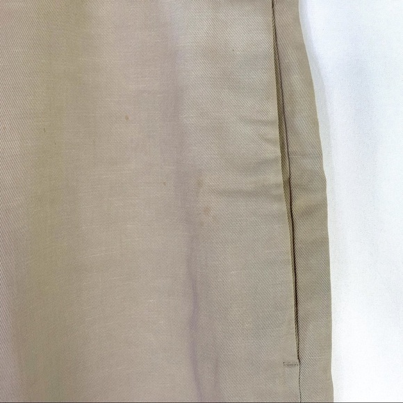 BANANA REPUBLIC  LINEN PANTS NEUTRAL TAN TROUSERS STRAIGHT LEG PLUS SIZE 34 / 30 - Picture 8 of 16